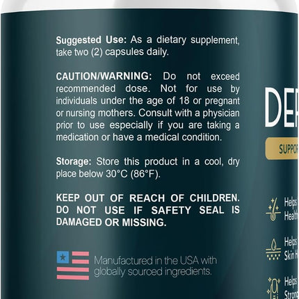 Valdivia Dermacept Supplement Capsules with Natural Vitamins 120 Capsules (2 Pack)