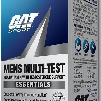 GAT Sport Men’s Multi Plus Test Multivitamin Tablets 150 Count