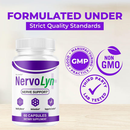 NervoLyn Advanced Supplement Capsules with Vitamins 120 Capsules (2 Pack)
