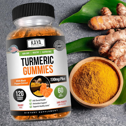 Kaya Naturals Turmeric Gummies (120 Count)