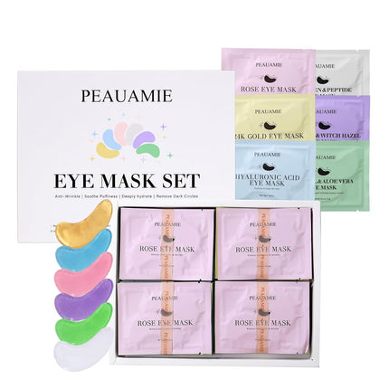 PEAUAMIE Under Eye Patches with Collagen & Hyaluronic Acid 24 Pairs