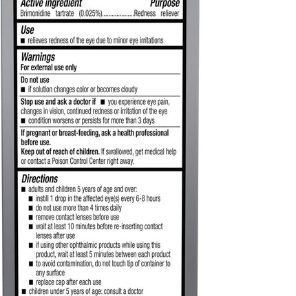 Lumify Redness Reliever Eye Drops - 7.5ml