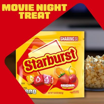 STARBURST Original Fruit Chews Candy 15.6 oz Sharing Size Bag