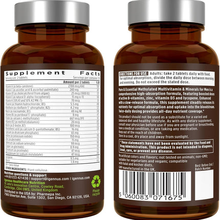 Igennus Men’s Multivitamin Tablets - 60 Count