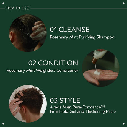 Aveda Rosemary Mint Purifying Shampoo 97% Naturally Derived