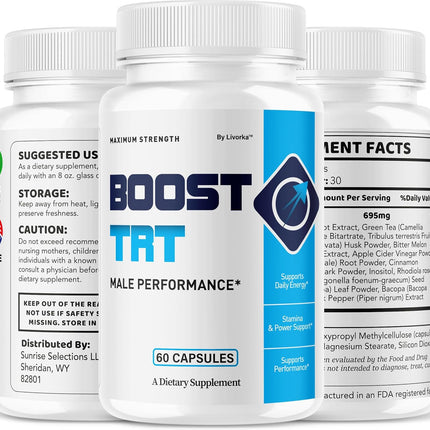 BoostTRT Advanced Multivitamin Supplement Capsules 120 Capsules (2 Pack)