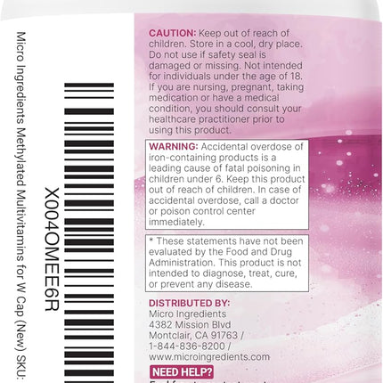 Micro Ingredients Women’s Multivitamin (240 Capsules)