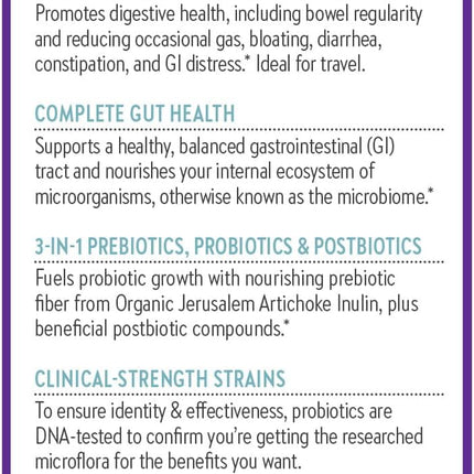 New Chapter All-Flora Probiotic with Prebiotics & Postbiotics Vegetarian Capsules 60 Count