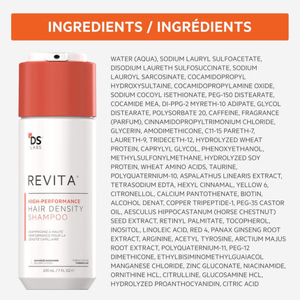 DS Labs Revita Shampoo and Conditioner Kit Sulfate Free Scalp Care Set 205 mL