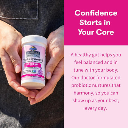 Garden of Life Dr. Formulated Probiotics for Women Once Daily 50 Billion CFU 16 Strains + Organic Prebiotics 30 Capsules