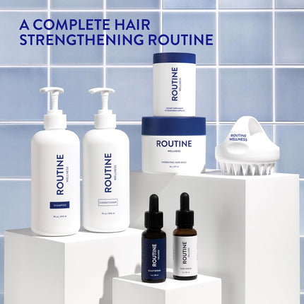 Routine Wellness Volumizing Shampoo with Biotin, Pea Peptides, Rose Hips & Saw Palmetto Oil
