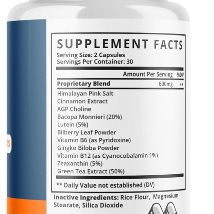 Neuro Salt Supplement Capsules with Natural Ingredients & Multivitamins 120 Capsules (2 Pack)