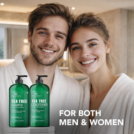 Botanic Hearth Tea Tree Shampoo and Conditioner Set Sulfate Free 16 fl oz