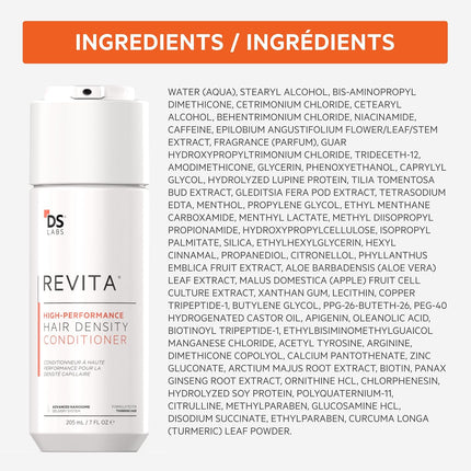 DS Labs Revita Shampoo and Conditioner Kit Sulfate Free Scalp Care Set 205 mL