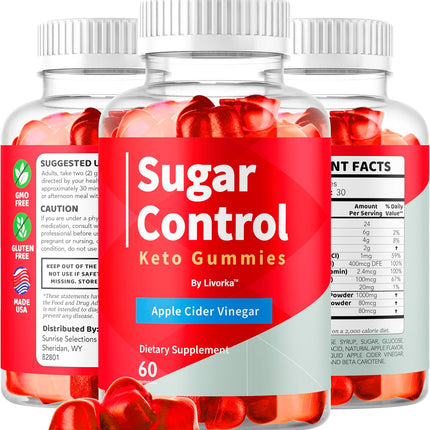 SugarControl Keto ACV Gummies Apple Cider Vinegar 60 Count