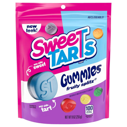 SweeTARTS Gummies Fruity Splitz Sweet & Tart Candy 9 oz Bag