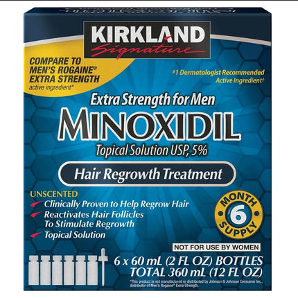 Kirkland Signature Minoxidil 5% Topical Solution (6-Month Supply)
