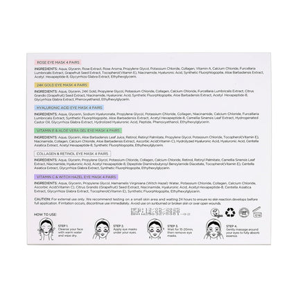 PEAUAMIE Under Eye Patches with Collagen & Hyaluronic Acid 24 Pairs