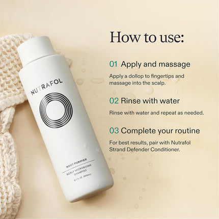 Nutrafol Shampoo Cleanse Hydrate Color Safe Sulfate Free