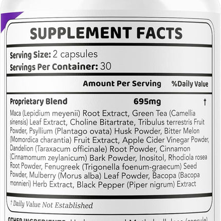 NervoLyn Advanced Supplement Capsules with Vitamins 120 Capsules (2 Pack)