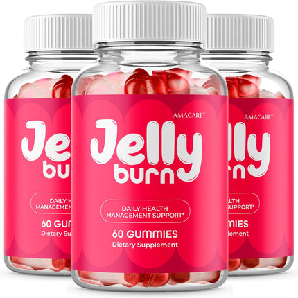 Jelly Burn Gummies 3-Pack – Vitamin Supplement Gummies, 180 Count