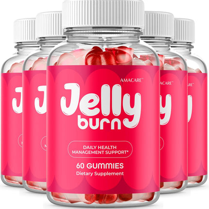 Jelly Burn Gummies 5-Pack – Vitamin Supplement Gummies, 300 Count