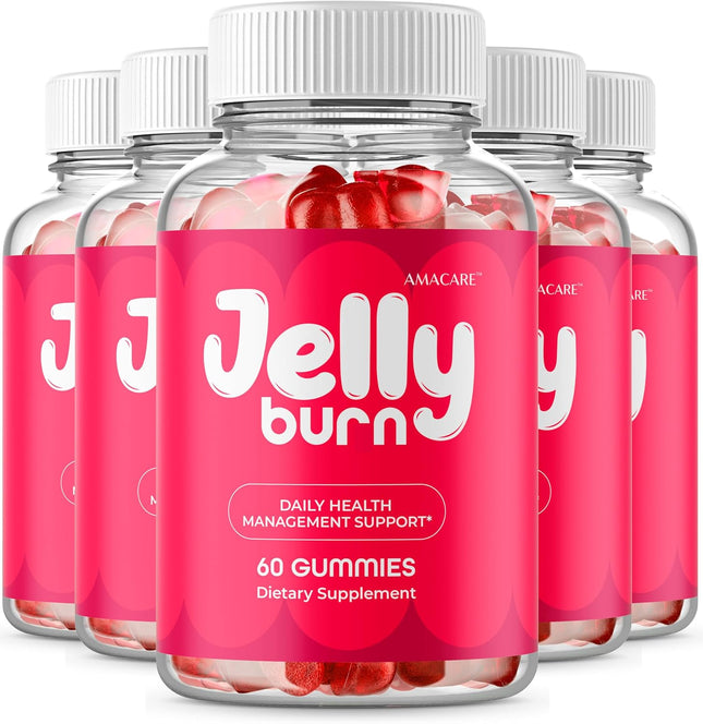 Jelly Burn Gummies 5-Pack – Vitamin Supplement Gummies, 300 Count