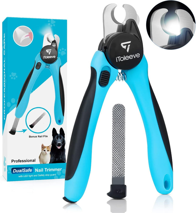 LED Dog & Cat Nail Clipper – Illuminated Pet Nail Trimmer with Quick Sensor