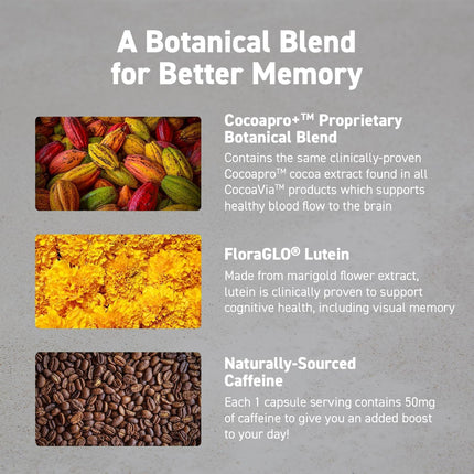 CocoaVia Memory & Focus (30 Capsules)