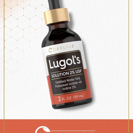 Carlyle Lugol’s Iodine 2% Solution – Iodine & Potassium Iodide Liquid Drops, 2 fl oz