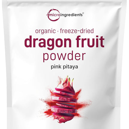Organic Dragon Fruit Powder 10oz – 100% Natural Fruit Powder for Drinks & Smoothies
