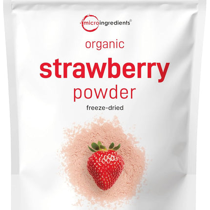 Organic Strawberry Powder 1lb – 100% Natural Fruit Powder for Drinks, Smoothies & Baking